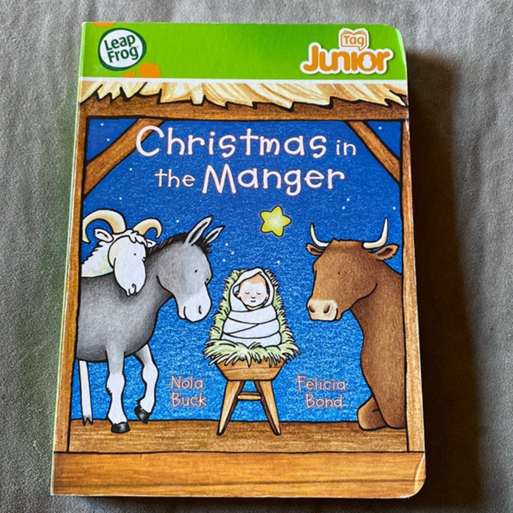 LeapFrog Tag Junior Christmas in the Manger Nativity Book Rare HTF